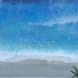 In the Distance - Custom Epoxy Resin & Acrylic Art Piece